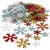 Pailletten - Sortiment, D: 25+45 mm, sortierte Farben, Schneeflocke, 250g [HOB-52181]