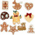 Lebkuchen-Holzfiguren, H 20-30 mm, 10sort. [HOB-522580]