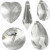Prismen, Größe 30-40 mm, Lochgröße 1,2 mm, Glänzend transparent, 5sort. [HOB-523941]