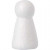 Styropor-Kegel, H 5,5 cm, Weiß, Styropor, 25Stck. [HOB-54344]