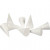 Kegel, H 11 cm, D: 5,5 cm, Weiß, Styropor, 50Stck. [HOB-543581]
