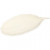 Teller, Längliches Blatt, Größe 24,5x10 cm, H 2,3 cm, Weiß, 1Stck [HOB-55505]