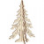 Weihnachtsbaum, H 20 cm, B 13 cm, Sperrholz, 1Stck [HOB-56169]