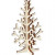 Weihnachtsbaum, H 12 cm, B 7,5 cm, Sperrholz, 1Stck [HOB-56170]