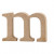 Buchstabe, m, H 8 cm, Stärke: 2 cm, MDF, 1Stck [HOB-56252]