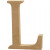 Buchstabe, L, H 13 cm, Stärke: 2 cm, MDF, 1Stck [HOB-56321]