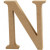 Buchstabe, N, H 8 cm, Stärke: 1,5 cm, MDF, 1Stck [HOB-56373]