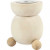 Candle Light Holder, H: 6.5 cm, D: 4.8 cm, 1 pc, poplar wood [HOB-56933]