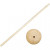 Stab mit Fuß, D: 6,5 cm, Lochgröße 8 mm, Mischholz, 5Sets, H 30 cm [HOB-576501]