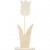 Tulip, H: 31 cm, W: 13 cm, 1 pc, plywood [HOB-57933]