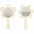 Hand Mirrors, H: 13.9 cm, W: 9 cm, 2 pcs, plywood [HOB-57950]