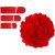 Seidenpapier-Pompons, Rot, D: 20+24+30 cm,  16 g, 3Stck. [HOB-590003]