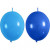 Ballons, Blau, Hellblau, Ketten-Ballons, 8Stck. [HOB-59181]