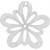 Blume, Creme, D: 27 mm, Stärke: 1,7 mm, 20Stck. [HOB-599421]
