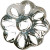 Perlkappe, D: 8 mm, Versilbert, 100Stck. [HOB-60340]