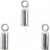 Endkappen, D: 2 mm, L 8 mm, Versilbert, 10Stck. [HOB-604910]