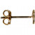 Ohrstecker , L 13 mm, Vergoldet, 10Stck. [HOB-607260]