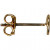 Ohrstecker , L 13 mm, Vergoldet, 100Stck. [HOB-607261]