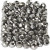 Glasschliffperlen, Größe 3x4 mm, Lochgröße 0,8 mm, Grau metallic, 100Stck. [HOB-61678]