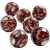 Muschel-Perlen, D: 13 mm, Lochgröße 1,5 mm, Rot, 26Stck. [HOB-63181]
