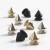 Nieten - Sortiment, D: 8 mm, H 10 mm, Gold, Silber, Schwarz, 600sort. [HOB-63853]