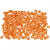 Rocailleperle, Größe 8/0 , D: 3 mm, Orange, 500g, Lochgröße 0,6-1,0 mm [HOB-682022]