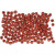 Rocailleperle, Größe 8/0 , D: 3 mm, Dunkelrot, 500g, Lochgröße 0,6-1,0 mm [HOB-682032]