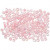 Rocailleperle, Größe 8/0 , D: 3 mm, Kristall mit farbein, 500g, Lochgröße 0,6-1,0 mm [HOB-682102]
