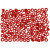 Rocailleperlen, Größe 8/0 , D: 3 mm, Rot metallic, 25g, Lochgröße 0,6-1,0 mm [HOB-683331]