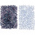 Rocaille Perlen, Größe 15/0 , D: 1,7 mm, Hellblau, Dunkelblau, 2x7g, Lochgröße 0,5-0,8 mm [HOB-68688]