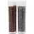 Rocailleperle, Größe 15/0 , D: 1,7 mm, Braun, Transparent Grau, 2-cut, 2x7g, Lochgröße 0,5 mm [HOB-68789]