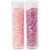 Rocailleperle, Größe 15/0 , D: 1,7 mm, Rosa, Transparent Rosa, 2-cut, 2x7g, Lochgröße 0,5 mm [HOB-68790]