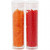 Rocailleperle, Größe 15/0 , D: 1,7 mm, Transparent Orange, Transparent Rot, 2-cut, 2x7g, Lochgröße 0,5 mm [HOB-68792]