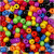 Rocaille-Mix, Größe 4/0 , D: 5 mm, Kräftige Farben, 500g, Lochgröße 1,2 mm [HOB-69121]
