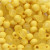 Kunststoffperlen, D: 6 mm, Lochgröße 2 mm, Gelb, 40g, ca. 150 Stck [HOB-69589]