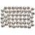 Wachsperlen, D: 5 mm, Lochgröße 0,7 mm, Silber, 100Stck. [HOB-698141]