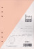 Kalender Füllung A5 Gepunktet, 6 Ringe, Lachs (1 St.) [BOP-A5DL]