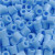 Fotoperlen, Größe 5x5 mm, Lochgröße 2,5 mm, Pastellblau (23), 1100Stck. [HOB-755230]