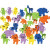 Moosgummifiguren, Größe 25-45 mm, Stärke: 2 mm, bedruckte Tiere, 560sort. [HOB-79064]
