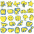 Stempel-Set aus Moosgummi, H 6-8 cm, B 6-8 cm, 24sort. [HOB-95250]