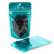 Standbodenbeutel Transparent/Teal 7,9x5,1x13cm | 28 Gramm (100 Stück) [ZBGB1TL]