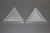 Kunststoff Deckel Dreieckig 10,2x7,8x1,5cm (100 Stück) [CLT4]