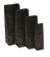 Blockbodenbeutel Kraft Schwarz 6x3,3x17cm fettdichtes Futter 60 + 40 g/m² (100 Stück) [PABZ617]
