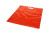 Polytragetaschen Rot 33,6x33,6 + 6,4cm 75 Mikron mit Druckverschluss (100 Stück) [ZH13RD5]