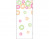 Bedruckte Beutel Blümchen 10,2x6,4x24,1cm mit Seitenfalten (100 Stück) [G4BD]