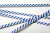 Verschluss-Streifen 15,2x0,4cm Papier Weiß/Blau gestreift (1.000 Stück) [TT6WBS]