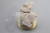 Klarsichtschachteln Rund 8x8cm geklebter goldene Boden und loser Deckel (25 Stück) [KJ-8X8KG]