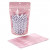 Standbodenbeutel Transparent/Rosé Gold 13x7,9x20,6cm | 113 Gramm (100 Stück) [ZBGRG3]