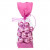 Bedruckte Beutel Rosa 6,7x4,8x27,3cm mit Seitenfalten (100 Stück) [G2PK]