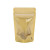 Standbodenbeutel Transparent/Gold 12x7,5x18,5cm | 114 Gramm (100 Stück) [ZBGGC46]